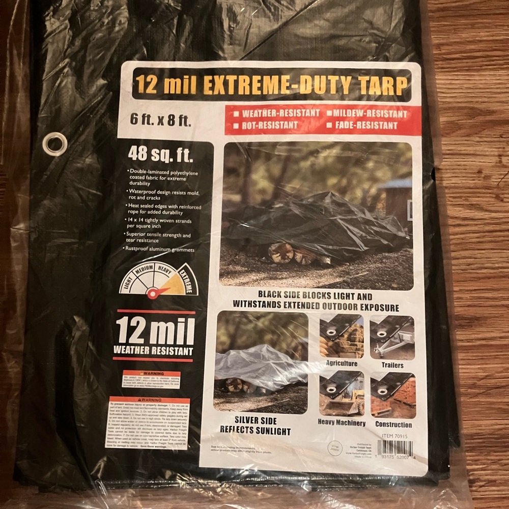 NEW 6’ x 8’ Tarp
